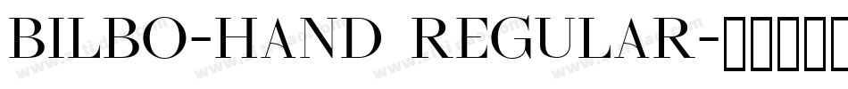 Bilbo-hand Regular字体转换